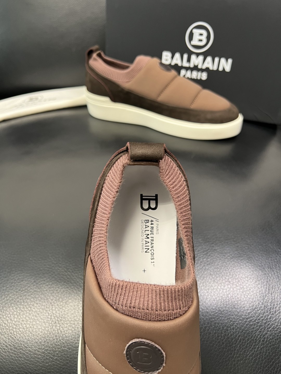 ⚠️只换码不退⚠️ BALMAIN 高品质 巴尔曼 顶级工艺品 专柜新品同步，鞋面意大利进口牛皮拼布面料