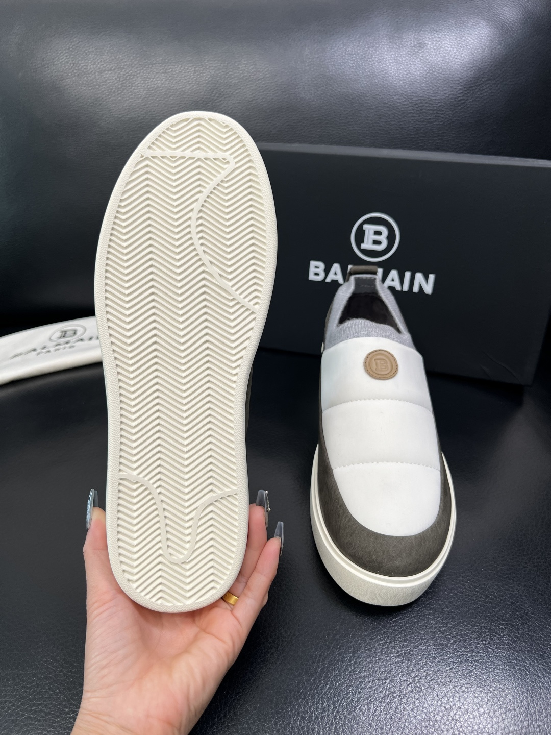 ⚠️只换码不退⚠️ BALMAIN 高品质 巴尔曼 顶级工艺品 专柜新品同步，鞋面意大利进口牛皮拼布面料