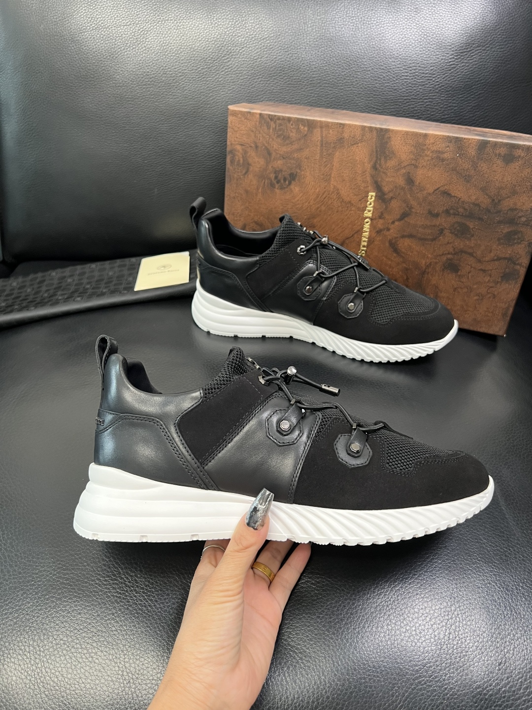 StefanoRicci 高品质 顶级工艺品 史蒂芬 劳尼治 专柜新品同步，鞋面意大利进口牛皮面料，进口