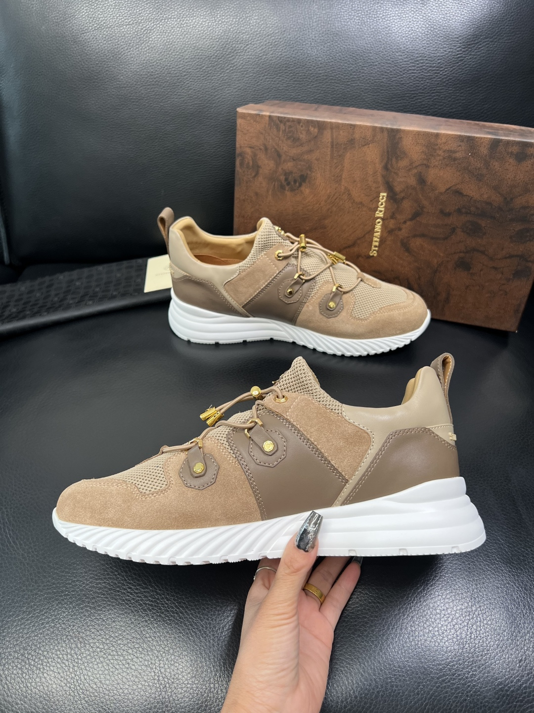 StefanoRicci 高品质 顶级工艺品 史蒂芬 劳尼治 专柜新品同步，鞋面意大利进口牛皮面料，进口