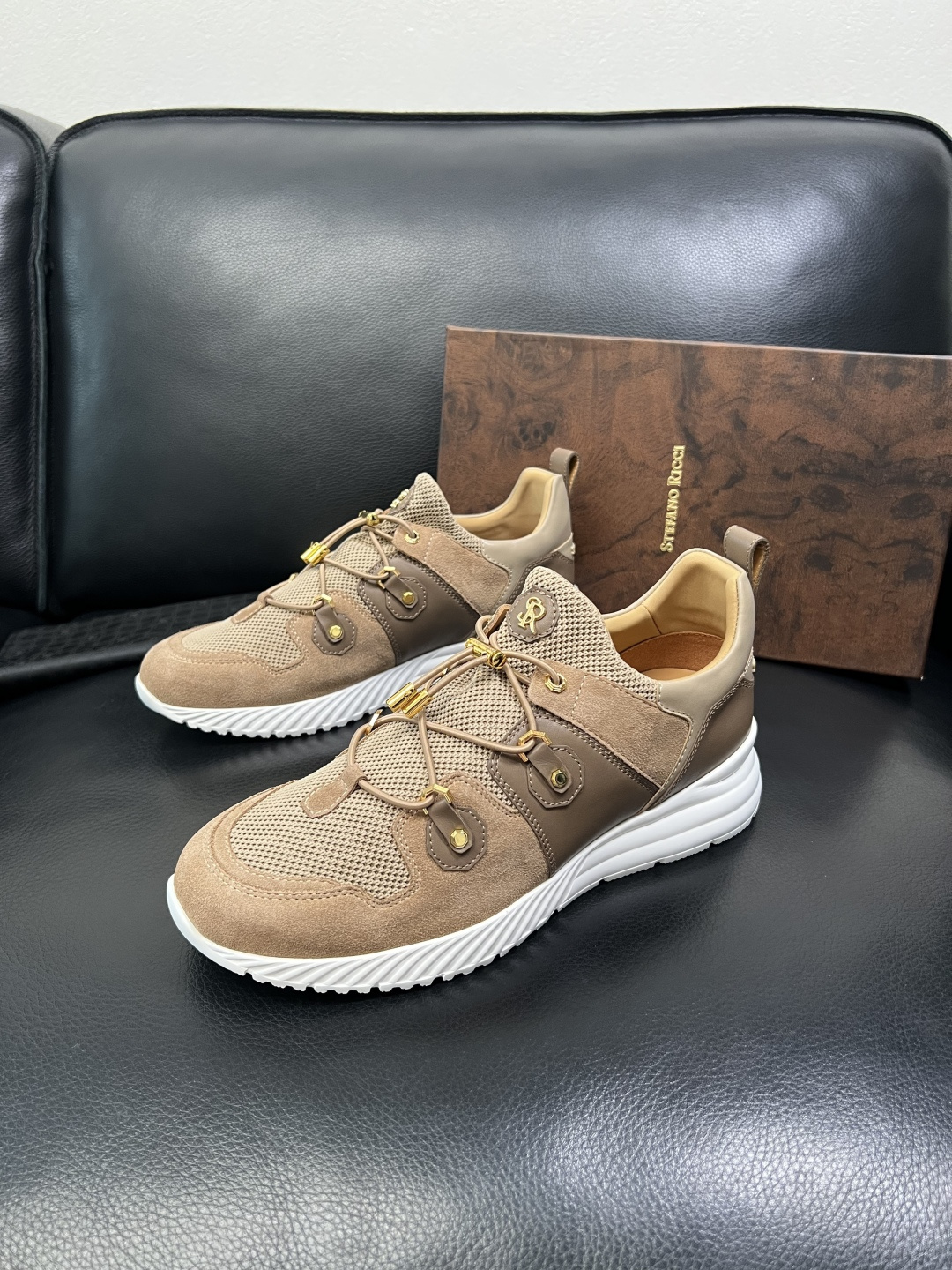 StefanoRicci 高品质 顶级工艺品 史蒂芬 劳尼治 专柜新品同步，鞋面意大利进口牛皮面料，进口