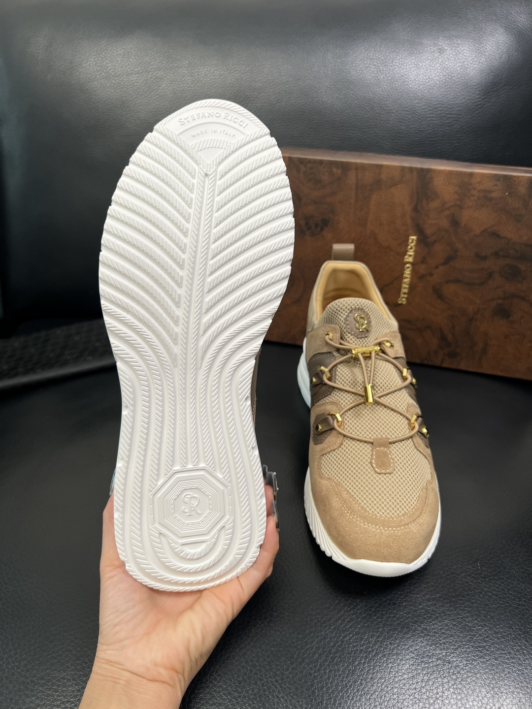 StefanoRicci 高品质 顶级工艺品 史蒂芬 劳尼治 专柜新品同步，鞋面意大利进口牛皮面料，进口