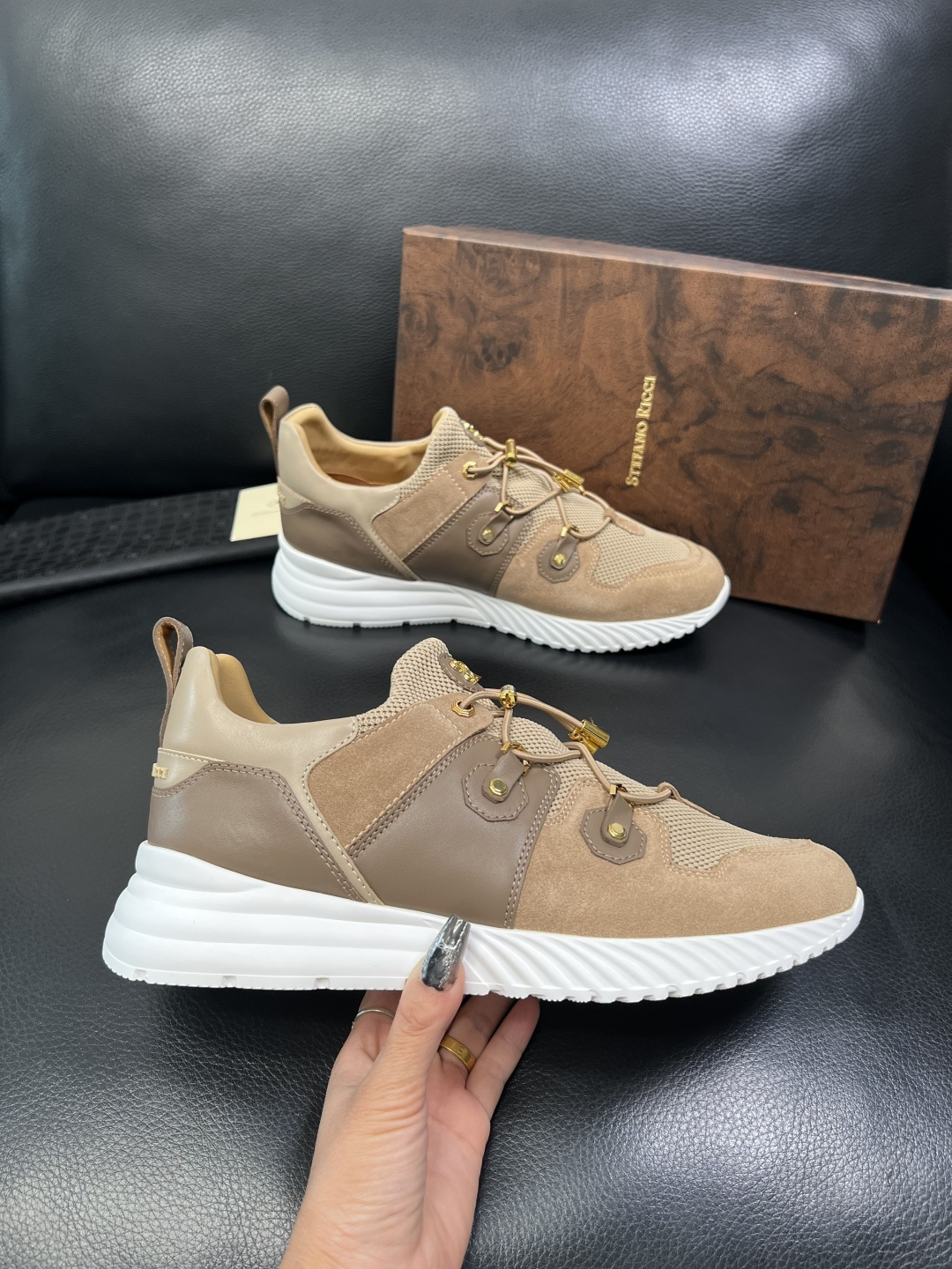 StefanoRicci 高品质 顶级工艺品 史蒂芬 劳尼治 专柜新品同步，鞋面意大利进口牛皮面料，进口