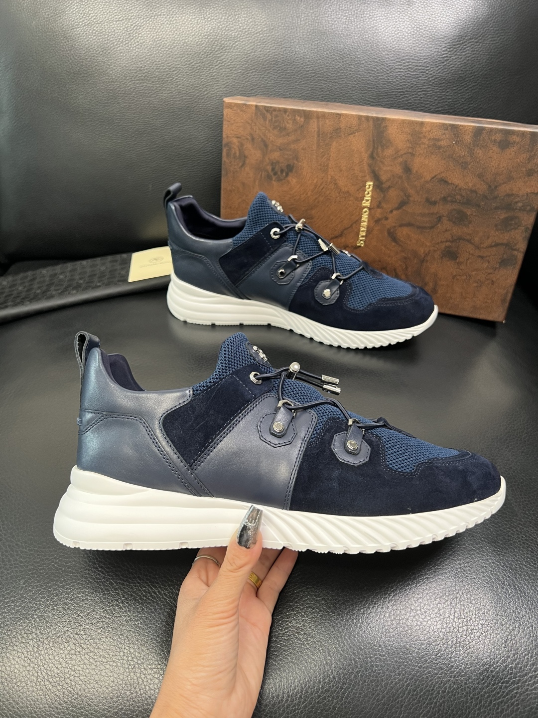 StefanoRicci 高品质 顶级工艺品 史蒂芬 劳尼治 专柜新品同步，鞋面意大利进口牛皮面料，进口