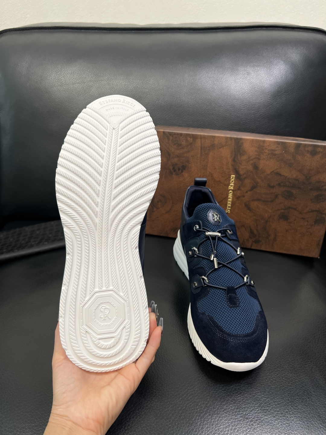 StefanoRicci 高品质 顶级工艺品 史蒂芬 劳尼治 专柜新品同步，鞋面意大利进口牛皮面料，进口