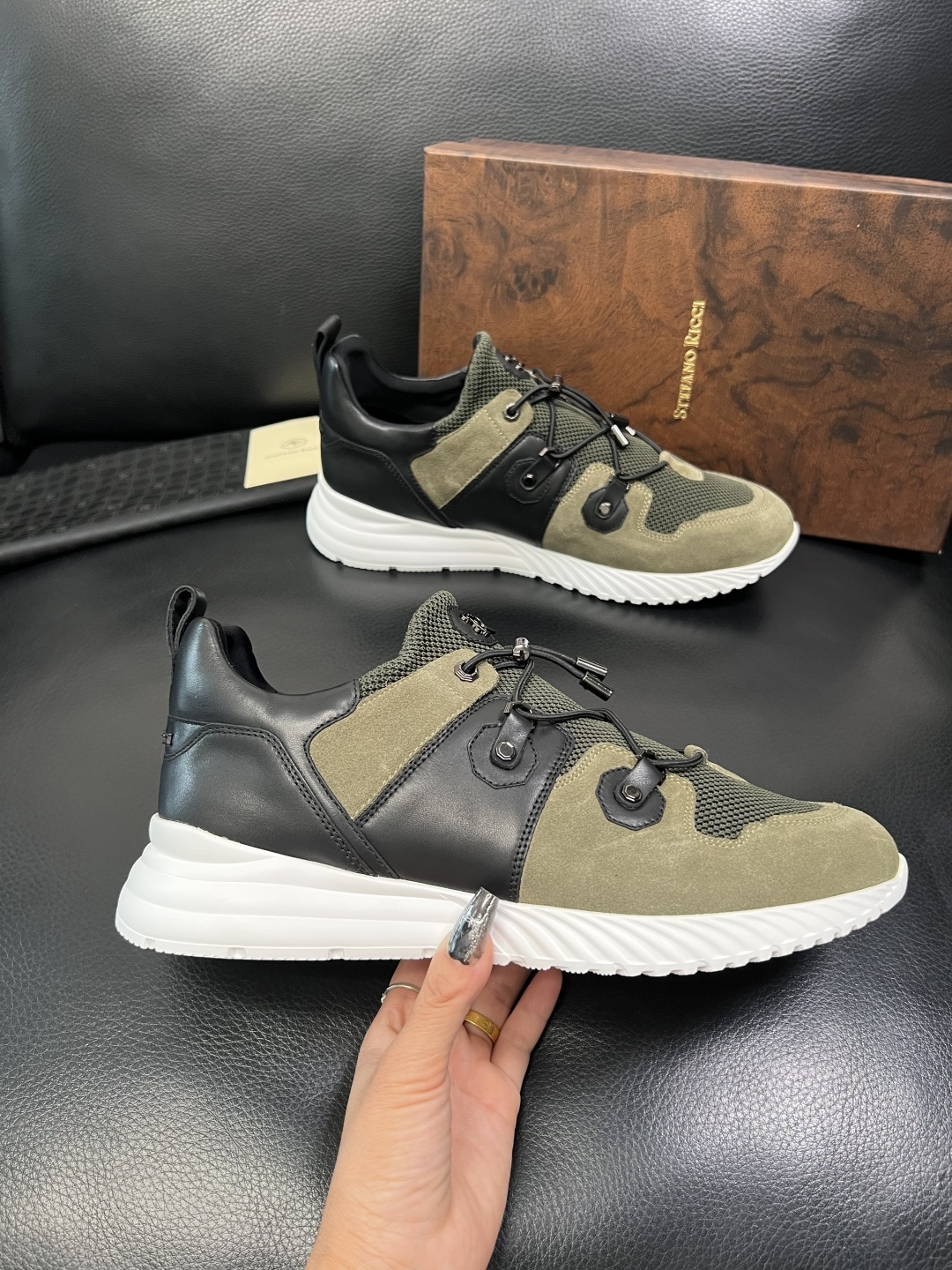 StefanoRicci 高品质 顶级工艺品 史蒂芬 劳尼治 专柜新品同步，鞋面意大利进口牛皮面料，进口