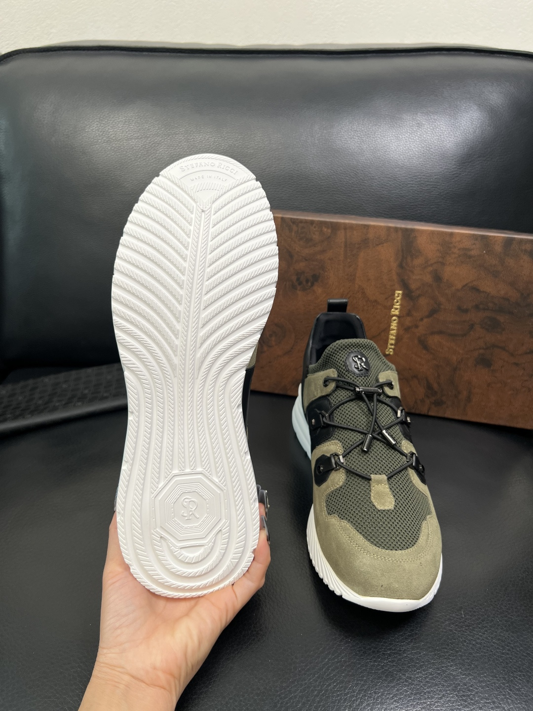 StefanoRicci 高品质 顶级工艺品 史蒂芬 劳尼治 专柜新品同步，鞋面意大利进口牛皮面料，进口