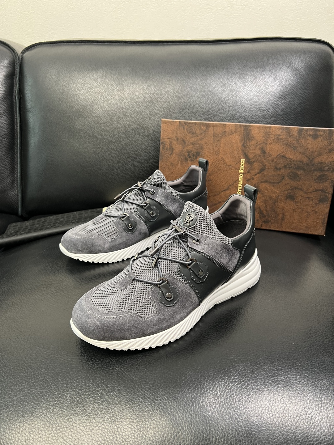 StefanoRicci 高品质 顶级工艺品 史蒂芬 劳尼治 专柜新品同步，鞋面意大利进口牛皮面料，进口