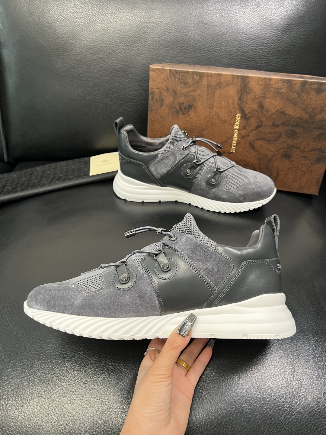 StefanoRicci 高品质 顶级工艺品 史蒂芬 劳尼治 专柜新品同步，鞋面意大利进口牛皮面料，进口