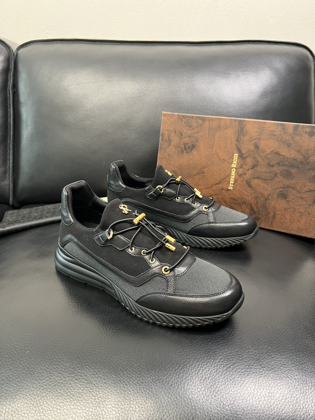 StefanoRicci 高品质 顶级工艺品 史蒂芬 劳尼治 专柜新品同步，鞋面意大利进口牛皮面料，进口