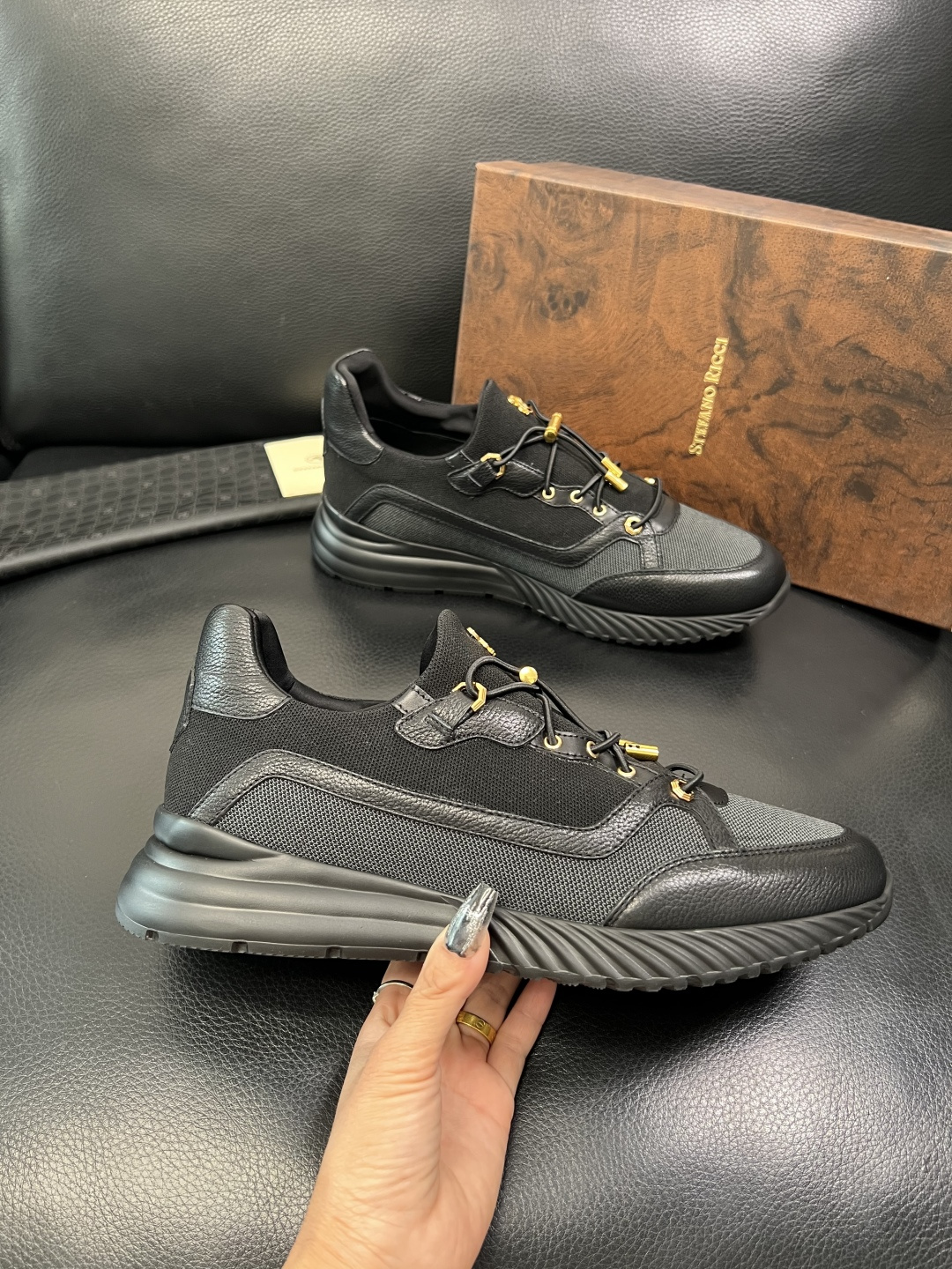 StefanoRicci 高品质 顶级工艺品 史蒂芬 劳尼治 专柜新品同步，鞋面意大利进口牛皮面料，进口