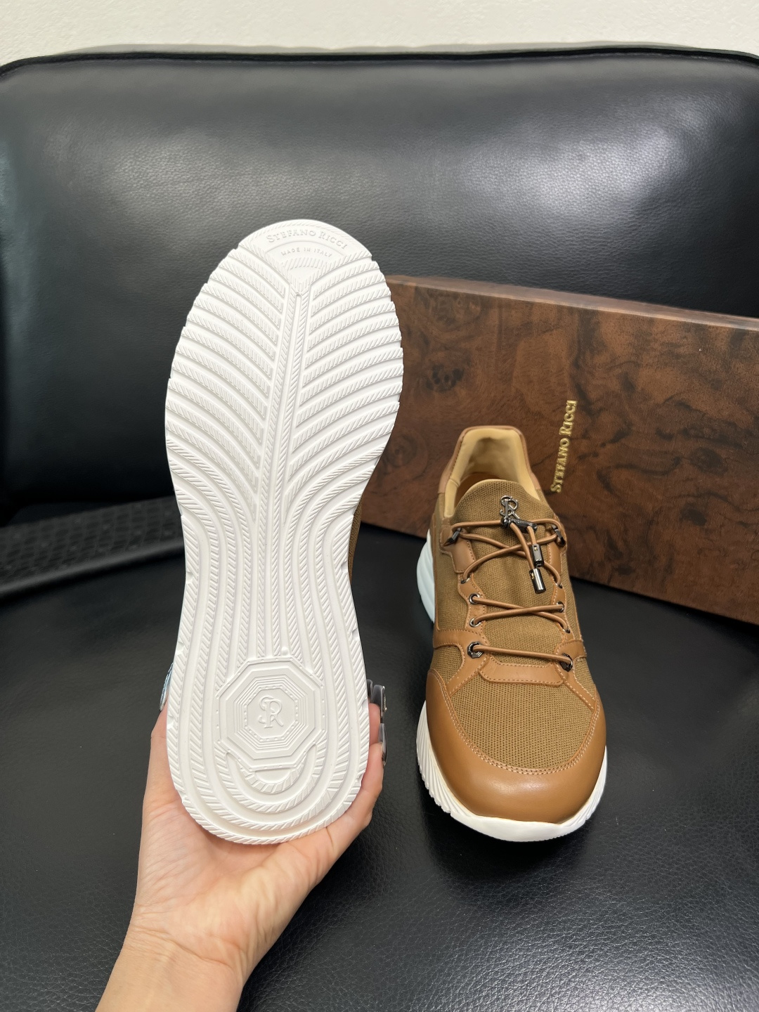 StefanoRicci 高品质 顶级工艺品 史蒂芬 劳尼治 专柜新品同步，鞋面意大利进口牛皮面料，进口