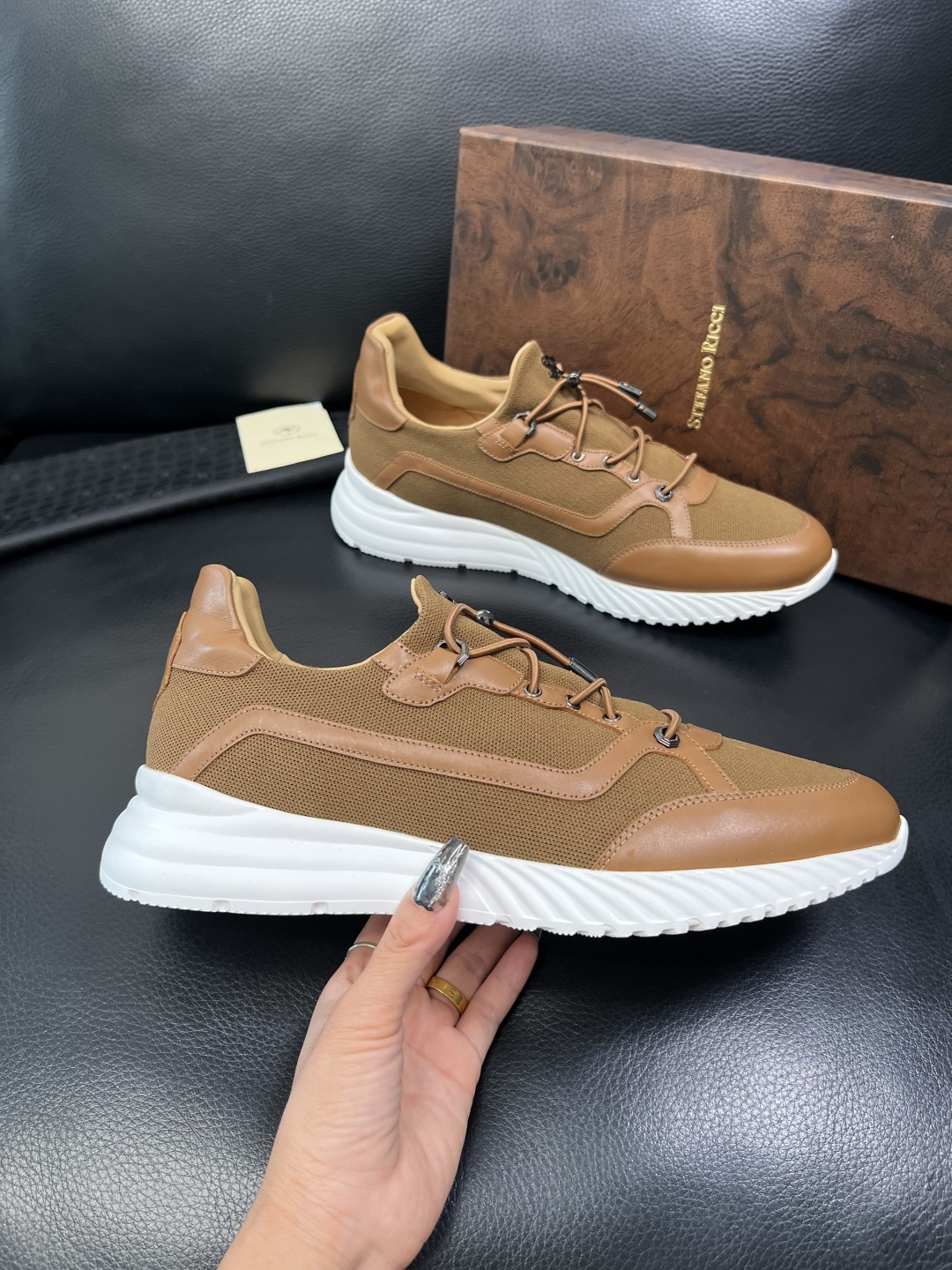 StefanoRicci 高品质 顶级工艺品 史蒂芬 劳尼治 专柜新品同步，鞋面意大利进口牛皮面料，进口