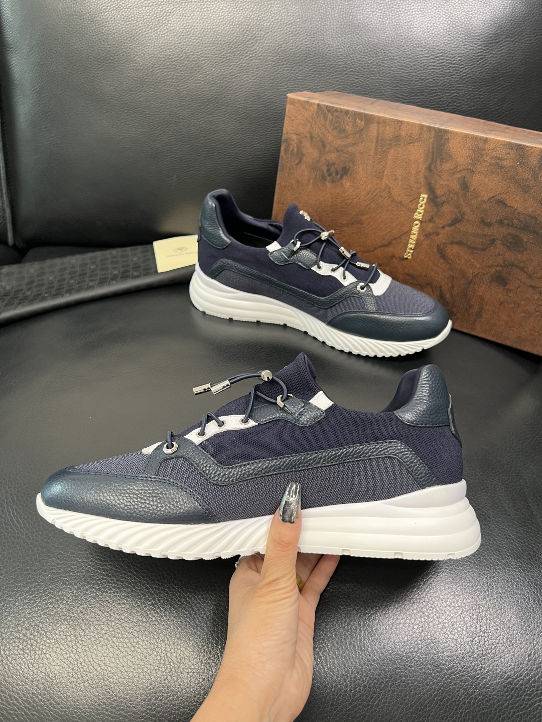 StefanoRicci 高品质 顶级工艺品 史蒂芬 劳尼治 专柜新品同步，鞋面意大利进口牛皮面料，进口