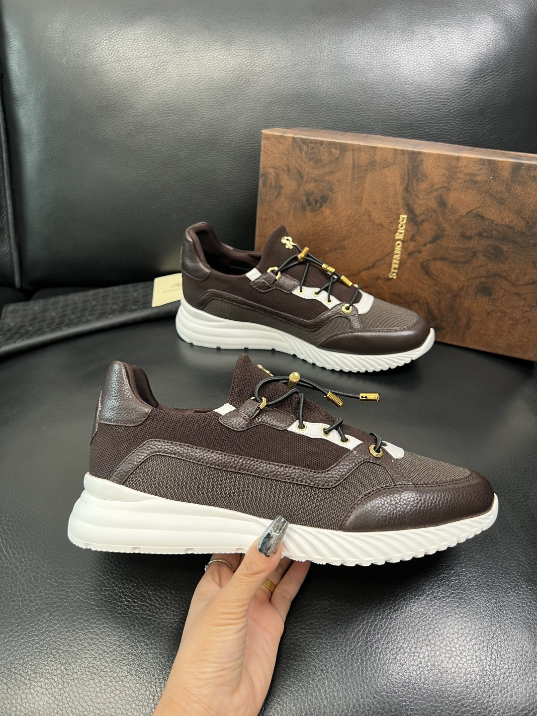 StefanoRicci 高品质 顶级工艺品 史蒂芬 劳尼治 专柜新品同步，鞋面意大利进口牛皮面料，进口