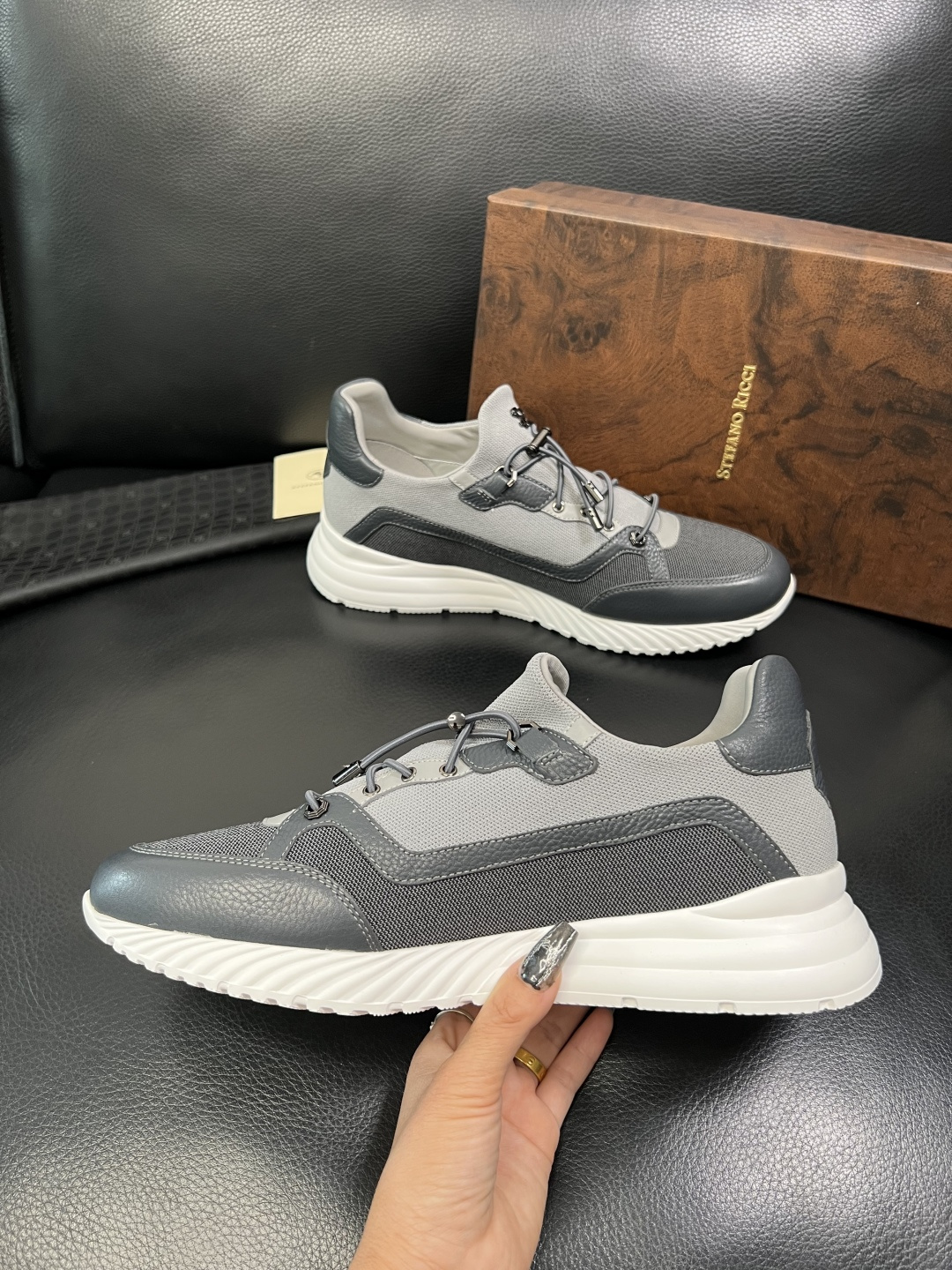 StefanoRicci 高品质 顶级工艺品 史蒂芬 劳尼治 专柜新品同步，鞋面意大利进口牛皮面料，进口