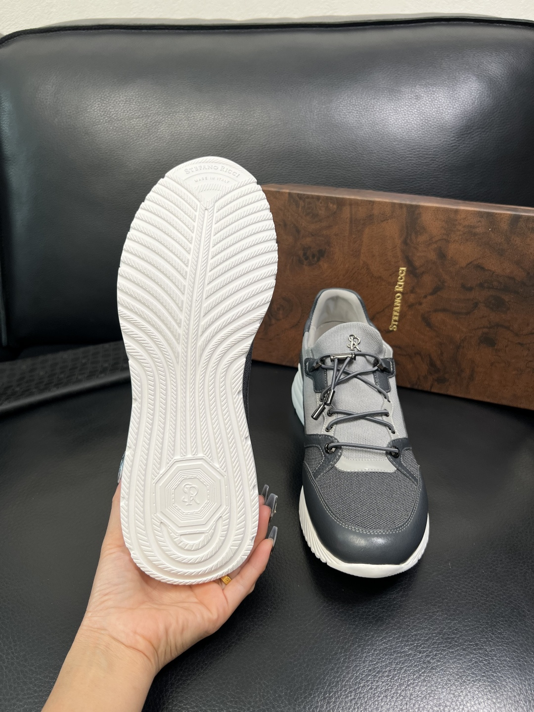 StefanoRicci 高品质 顶级工艺品 史蒂芬 劳尼治 专柜新品同步，鞋面意大利进口牛皮面料，进口