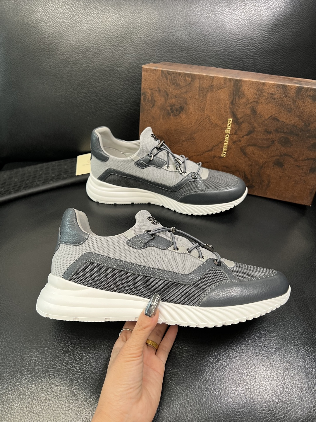 StefanoRicci 高品质 顶级工艺品 史蒂芬 劳尼治 专柜新品同步，鞋面意大利进口牛皮面料，进口