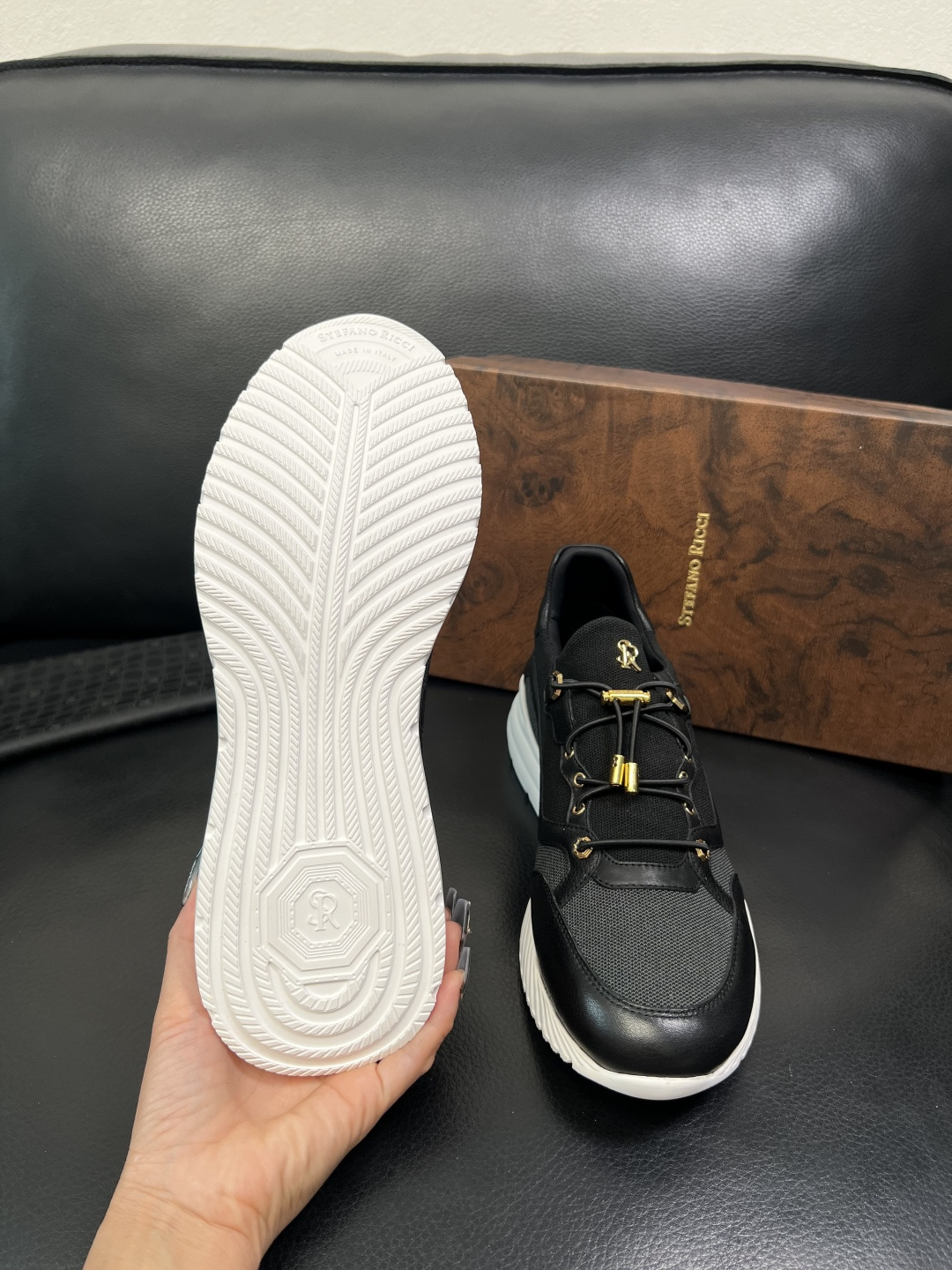 StefanoRicci 高品质 顶级工艺品 史蒂芬 劳尼治 专柜新品同步，鞋面意大利进口牛皮面料，进口