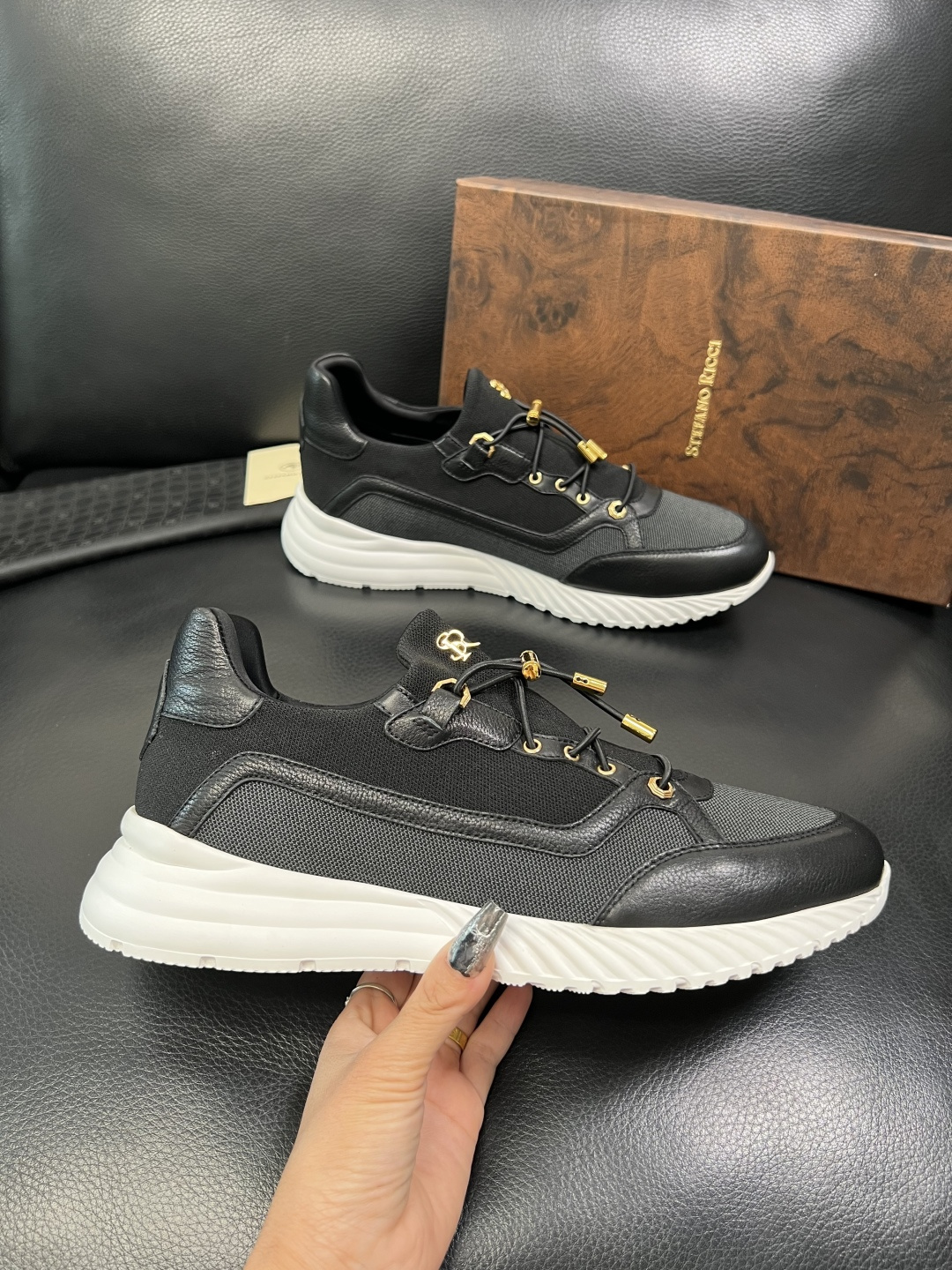 StefanoRicci 高品质 顶级工艺品 史蒂芬 劳尼治 专柜新品同步，鞋面意大利进口牛皮面料，进口