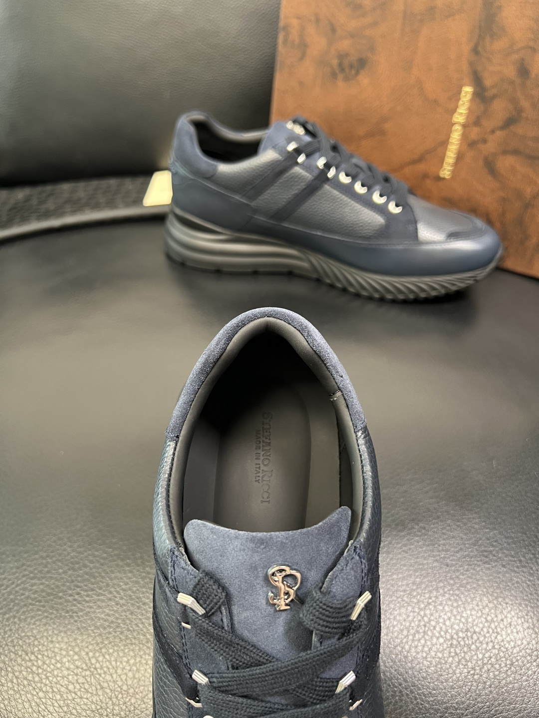 StefanoRicci 高品质 顶级工艺品 史蒂芬 劳尼治 专柜新品同步，鞋面意大利进口牛皮面料，进口