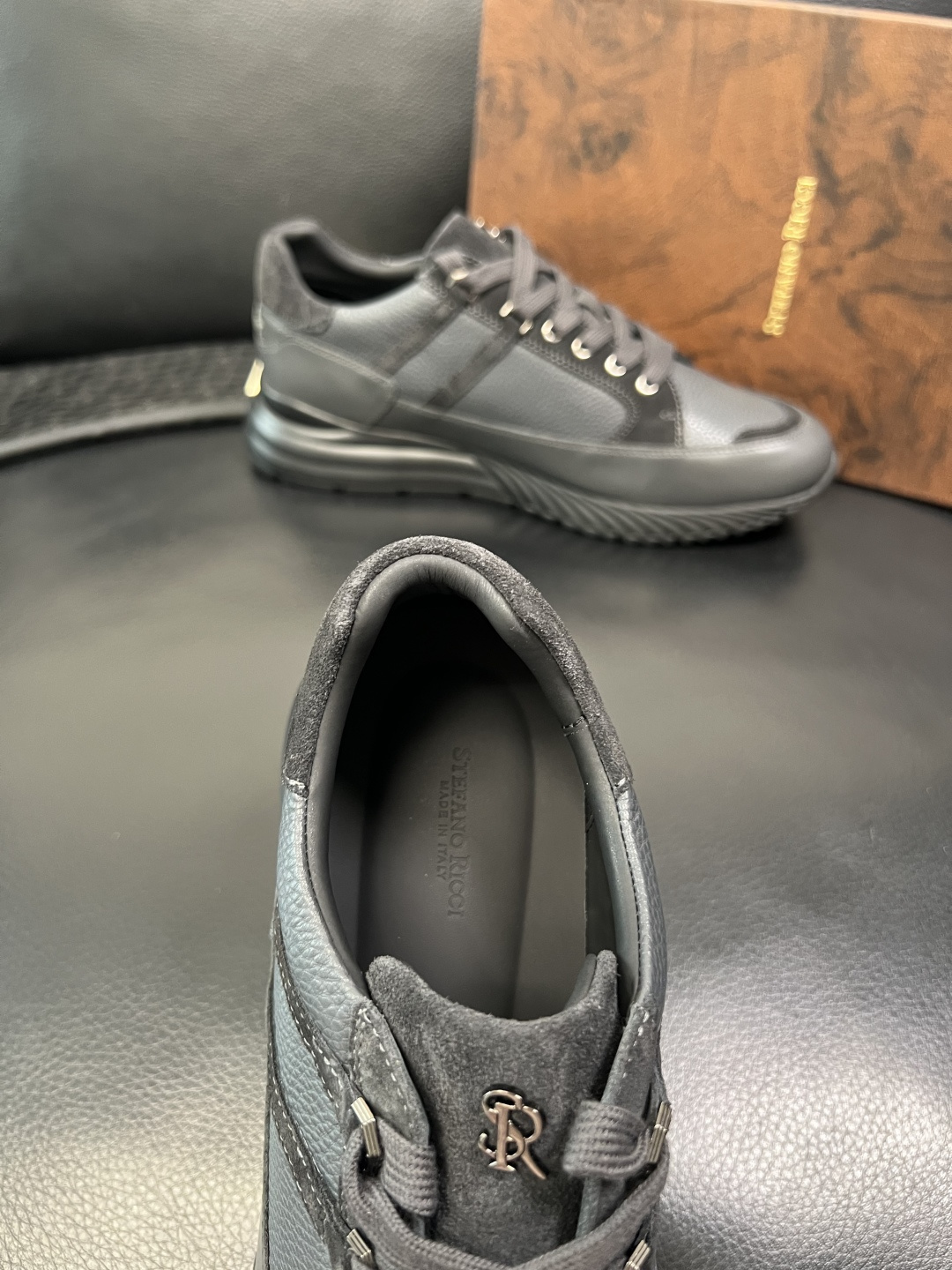 StefanoRicci 高品质 顶级工艺品 史蒂芬 劳尼治 专柜新品同步，鞋面意大利进口牛皮面料，进口