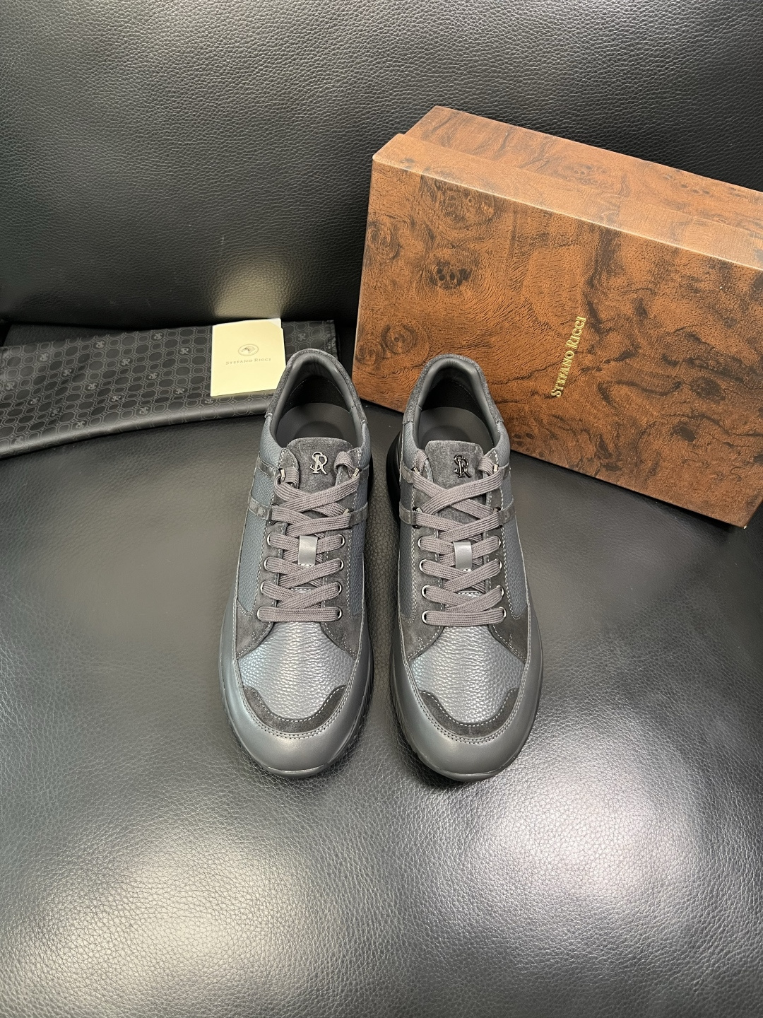 StefanoRicci 高品质 顶级工艺品 史蒂芬 劳尼治 专柜新品同步，鞋面意大利进口牛皮面料，进口