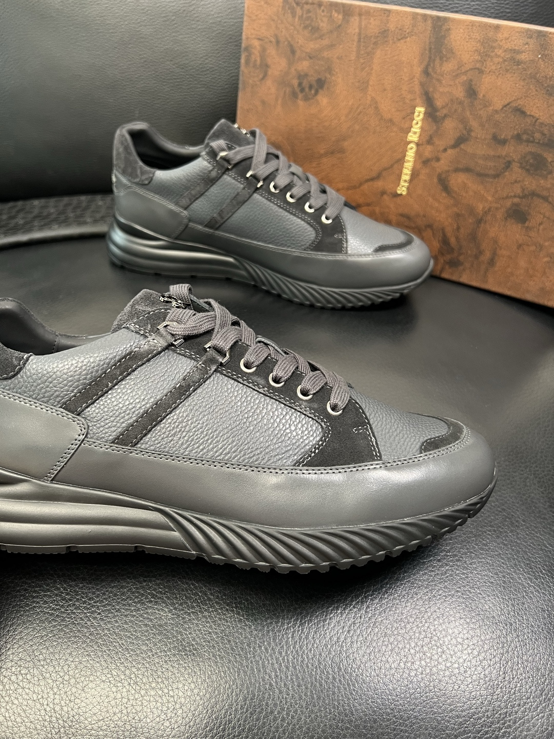 StefanoRicci 高品质 顶级工艺品 史蒂芬 劳尼治 专柜新品同步，鞋面意大利进口牛皮面料，进口