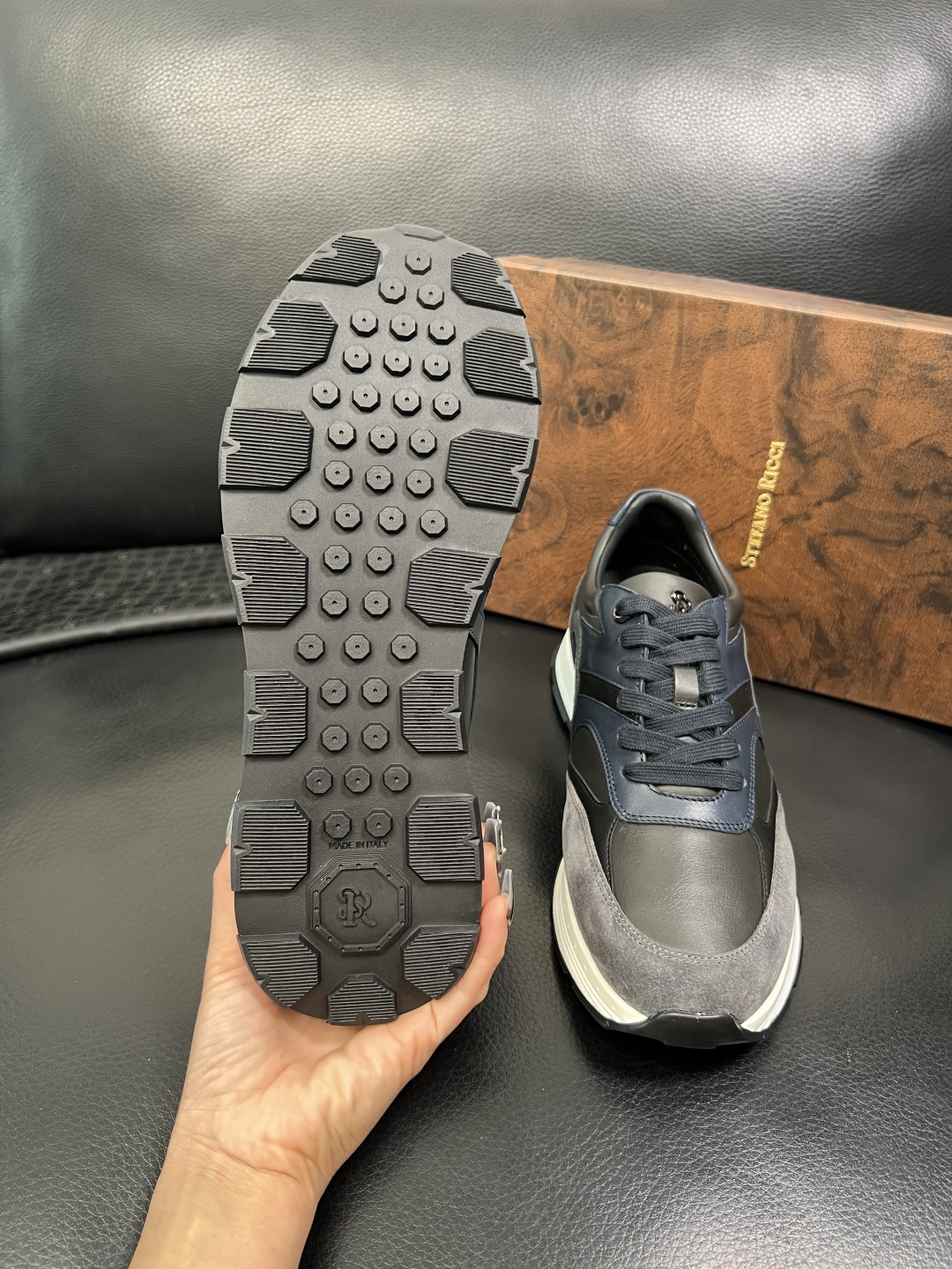 StefanoRicci 高品质 顶级工艺品 史蒂芬 劳尼治 专柜新品同步，鞋面意大利进口牛皮面料，进口