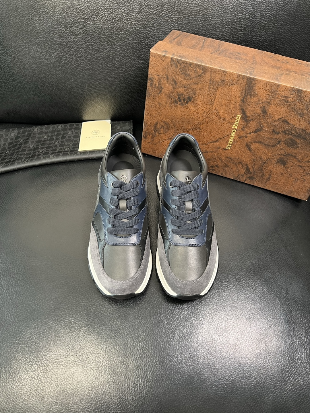 StefanoRicci 高品质 顶级工艺品 史蒂芬 劳尼治 专柜新品同步，鞋面意大利进口牛皮面料，进口