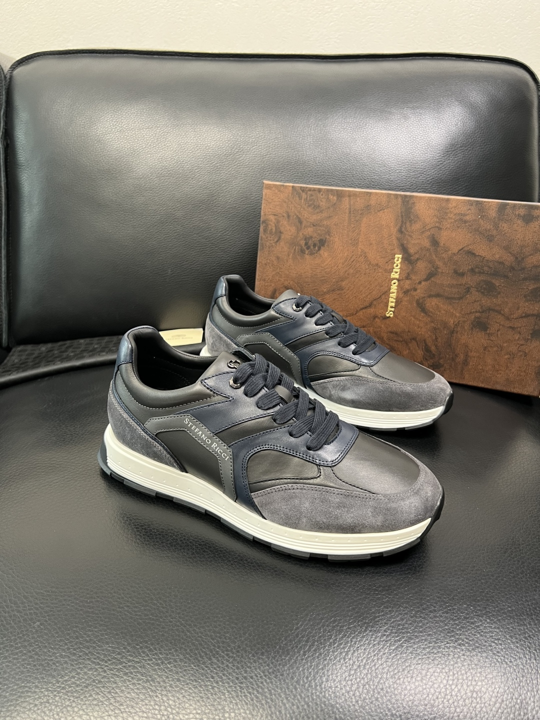 StefanoRicci 高品质 顶级工艺品 史蒂芬 劳尼治 专柜新品同步，鞋面意大利进口牛皮面料，进口