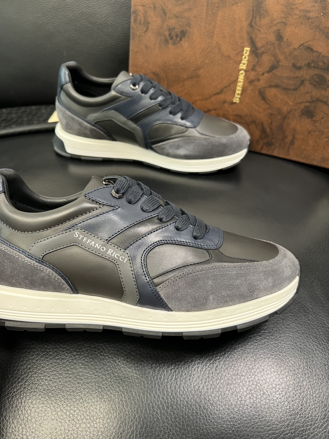 StefanoRicci 高品质 顶级工艺品 史蒂芬 劳尼治 专柜新品同步，鞋面意大利进口牛皮面料，进口