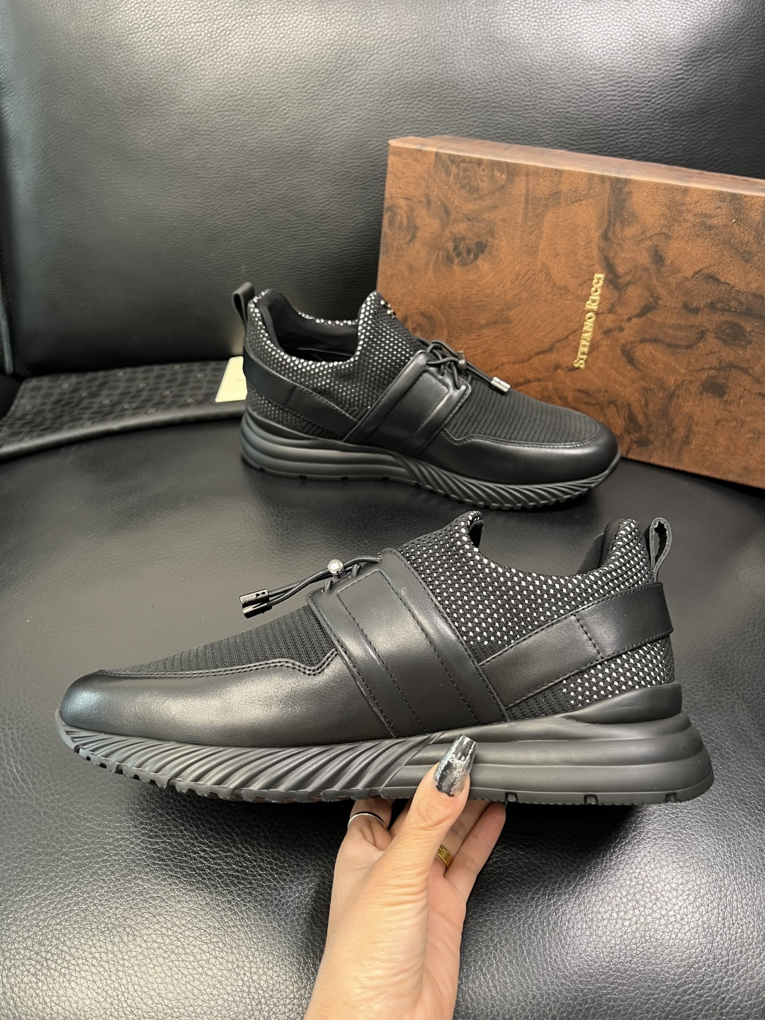 StefanoRicci 高品质 顶级工艺品 史蒂芬 劳尼治 专柜新品同步，鞋面意大利进口牛皮面料，进口