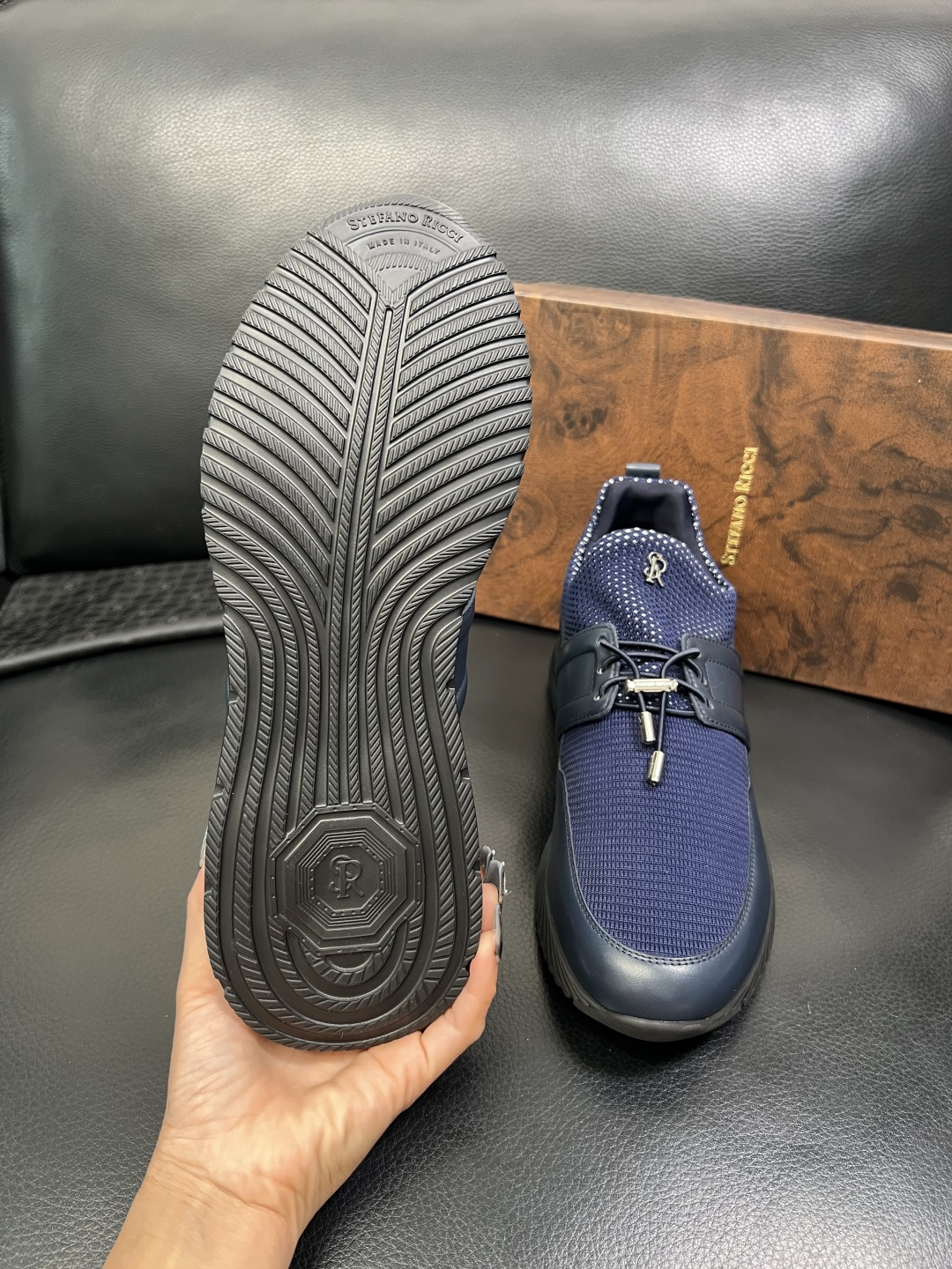 StefanoRicci 高品质 顶级工艺品 史蒂芬 劳尼治 专柜新品同步，鞋面意大利进口牛皮面料，进口