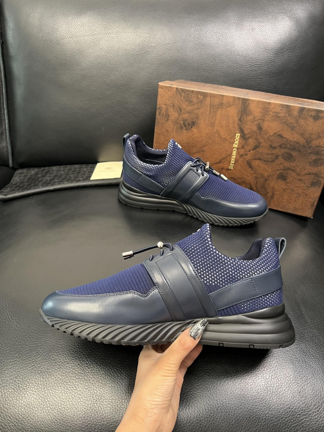 StefanoRicci 高品质 顶级工艺品 史蒂芬 劳尼治 专柜新品同步，鞋面意大利进口牛皮面料，进口