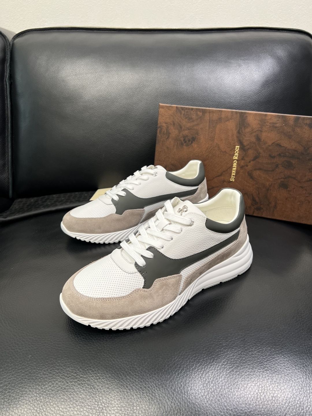 StefanoRicci 高品质 顶级工艺品 史蒂芬 劳尼治 专柜新品同步，鞋面意大利进口牛皮面料，进口