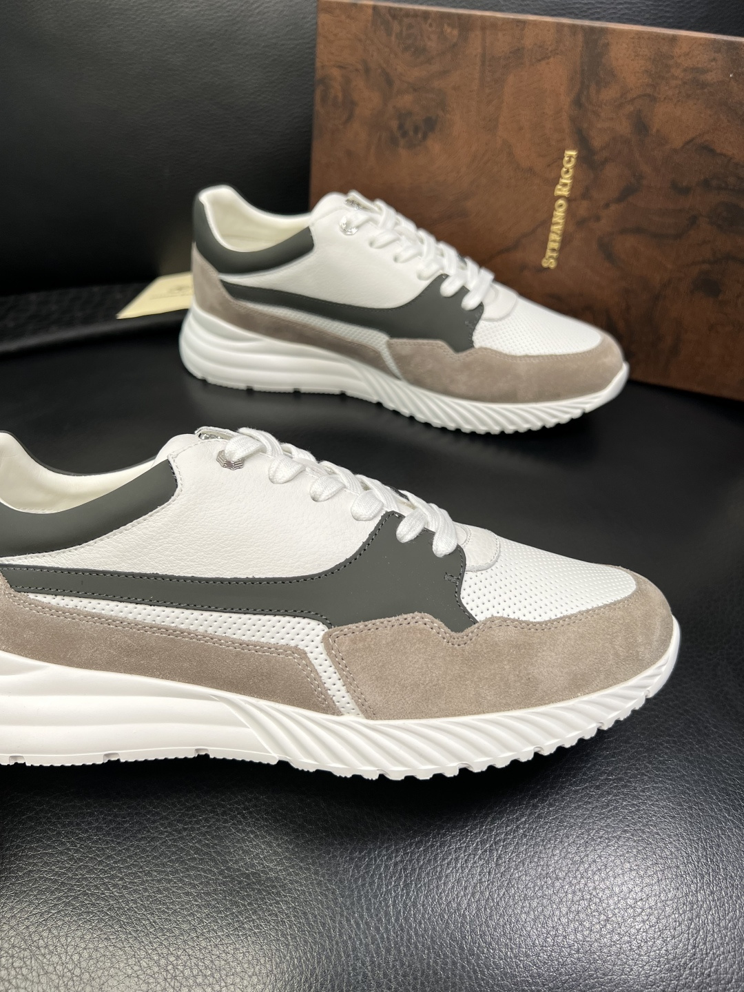 StefanoRicci 高品质 顶级工艺品 史蒂芬 劳尼治 专柜新品同步，鞋面意大利进口牛皮面料，进口