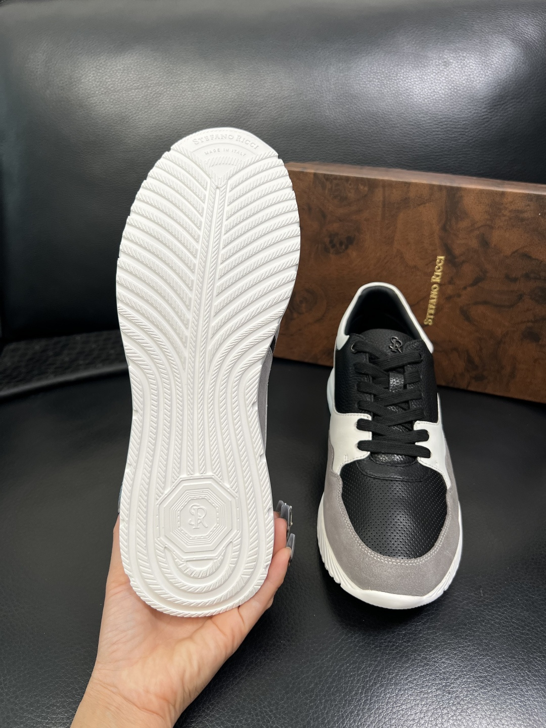 StefanoRicci 高品质 顶级工艺品 史蒂芬 劳尼治 专柜新品同步，鞋面意大利进口牛皮面料，进口