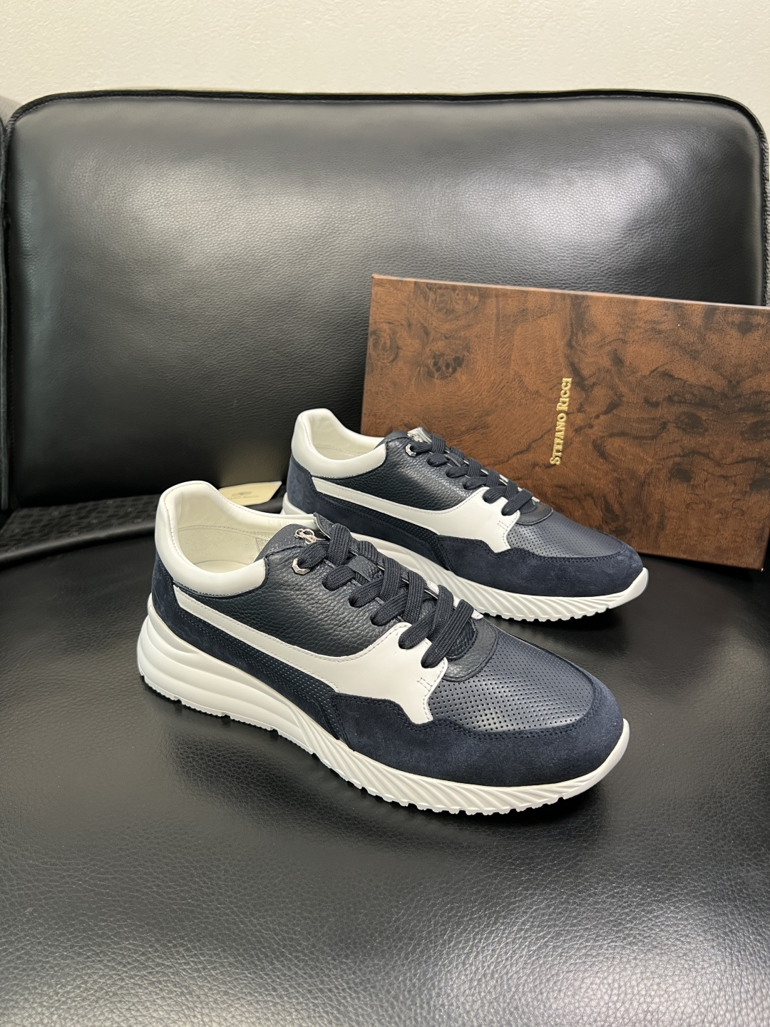 StefanoRicci 高品质 顶级工艺品 史蒂芬 劳尼治 专柜新品同步，鞋面意大利进口牛皮面料，进口