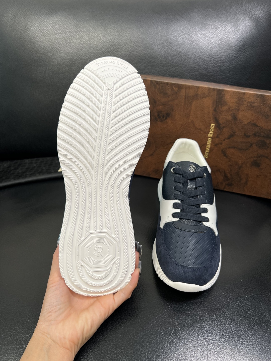 StefanoRicci 高品质 顶级工艺品 史蒂芬 劳尼治 专柜新品同步，鞋面意大利进口牛皮面料，进口