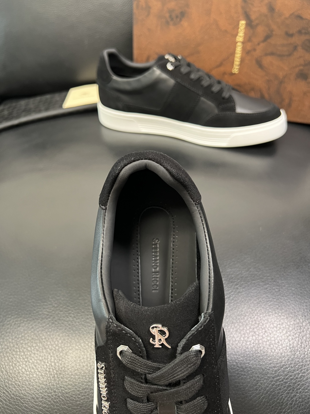 StefanoRicci 高品质 顶级工艺品 史蒂芬 劳尼治 专柜新品同步，鞋面意大利进口牛皮面料，进口