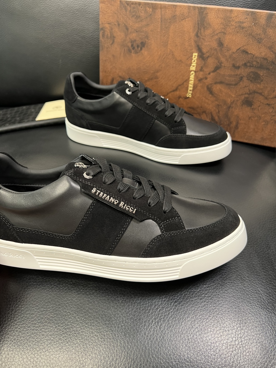 StefanoRicci 高品质 顶级工艺品 史蒂芬 劳尼治 专柜新品同步，鞋面意大利进口牛皮面料，进口