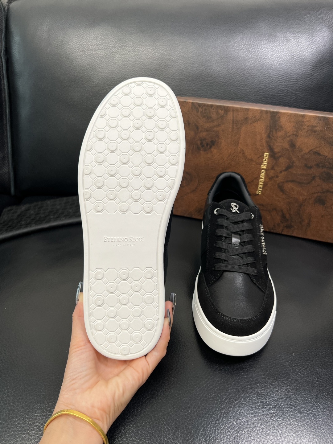 StefanoRicci 高品质 顶级工艺品 史蒂芬 劳尼治 专柜新品同步，鞋面意大利进口牛皮面料，进口