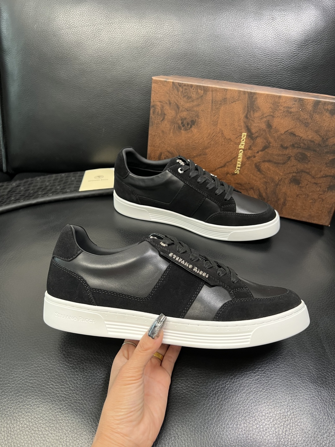 StefanoRicci 高品质 顶级工艺品 史蒂芬 劳尼治 专柜新品同步，鞋面意大利进口牛皮面料，进口