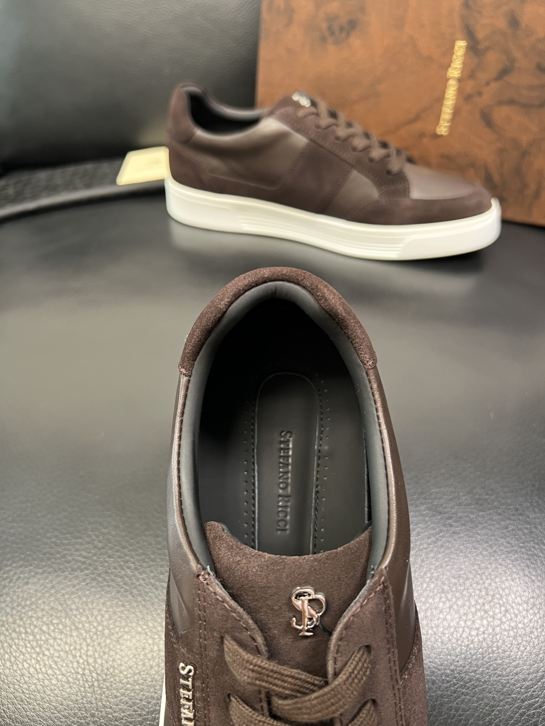 StefanoRicci 高品质 顶级工艺品 史蒂芬 劳尼治 专柜新品同步，鞋面意大利进口牛皮面料，进口