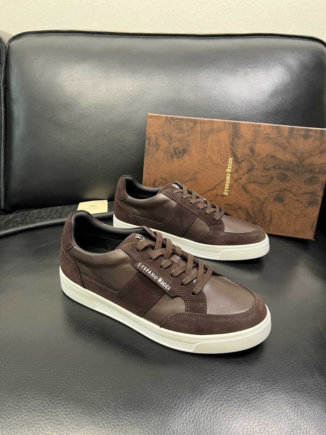 StefanoRicci 高品质 顶级工艺品 史蒂芬 劳尼治 专柜新品同步，鞋面意大利进口牛皮面料，进口