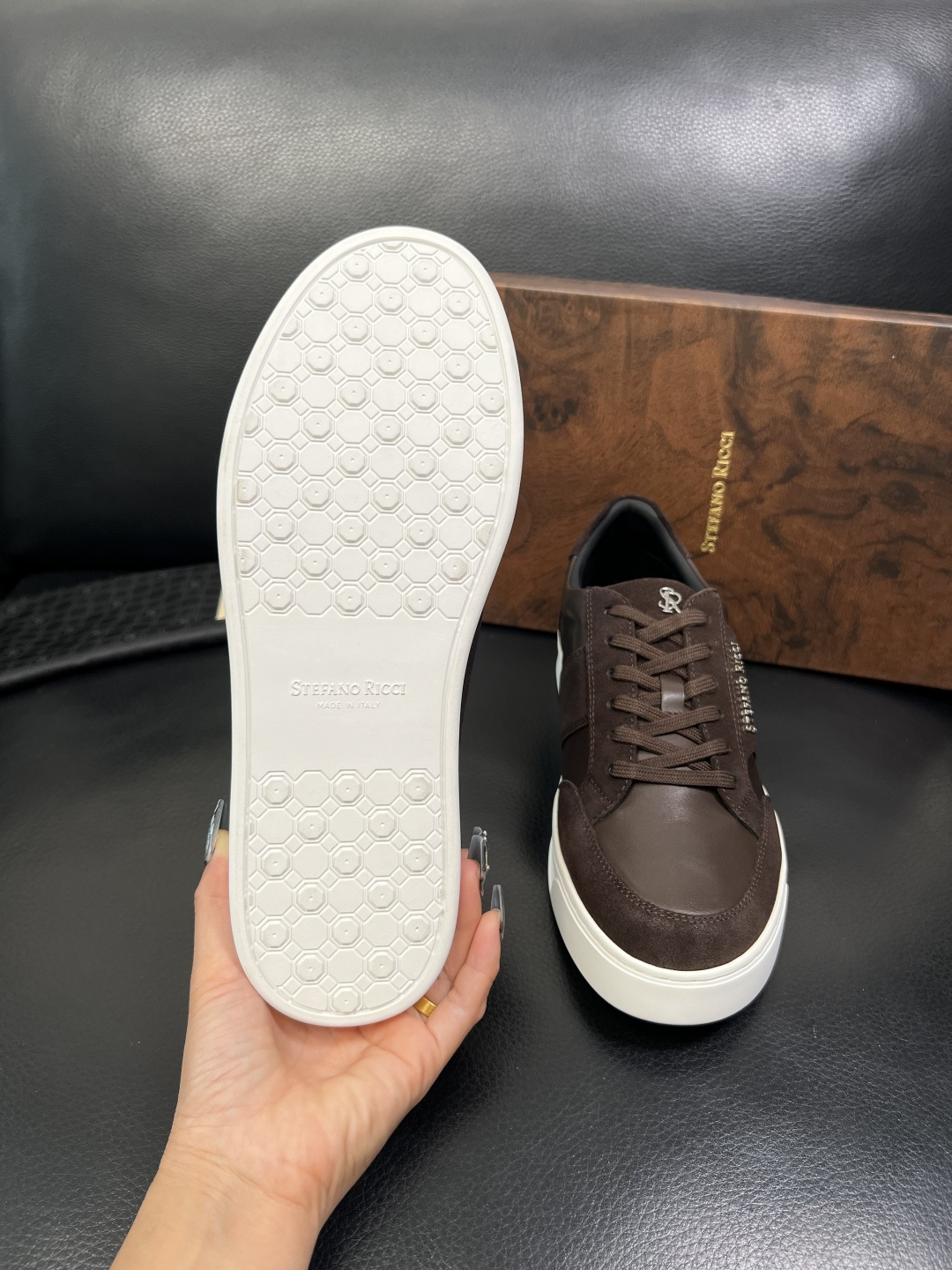 StefanoRicci 高品质 顶级工艺品 史蒂芬 劳尼治 专柜新品同步，鞋面意大利进口牛皮面料，进口