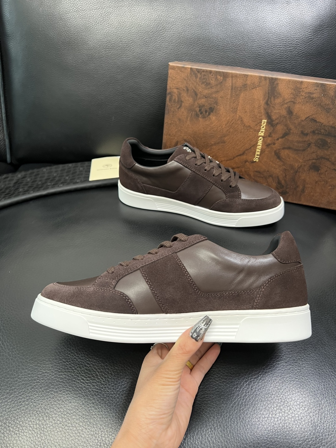 StefanoRicci 高品质 顶级工艺品 史蒂芬 劳尼治 专柜新品同步，鞋面意大利进口牛皮面料，进口