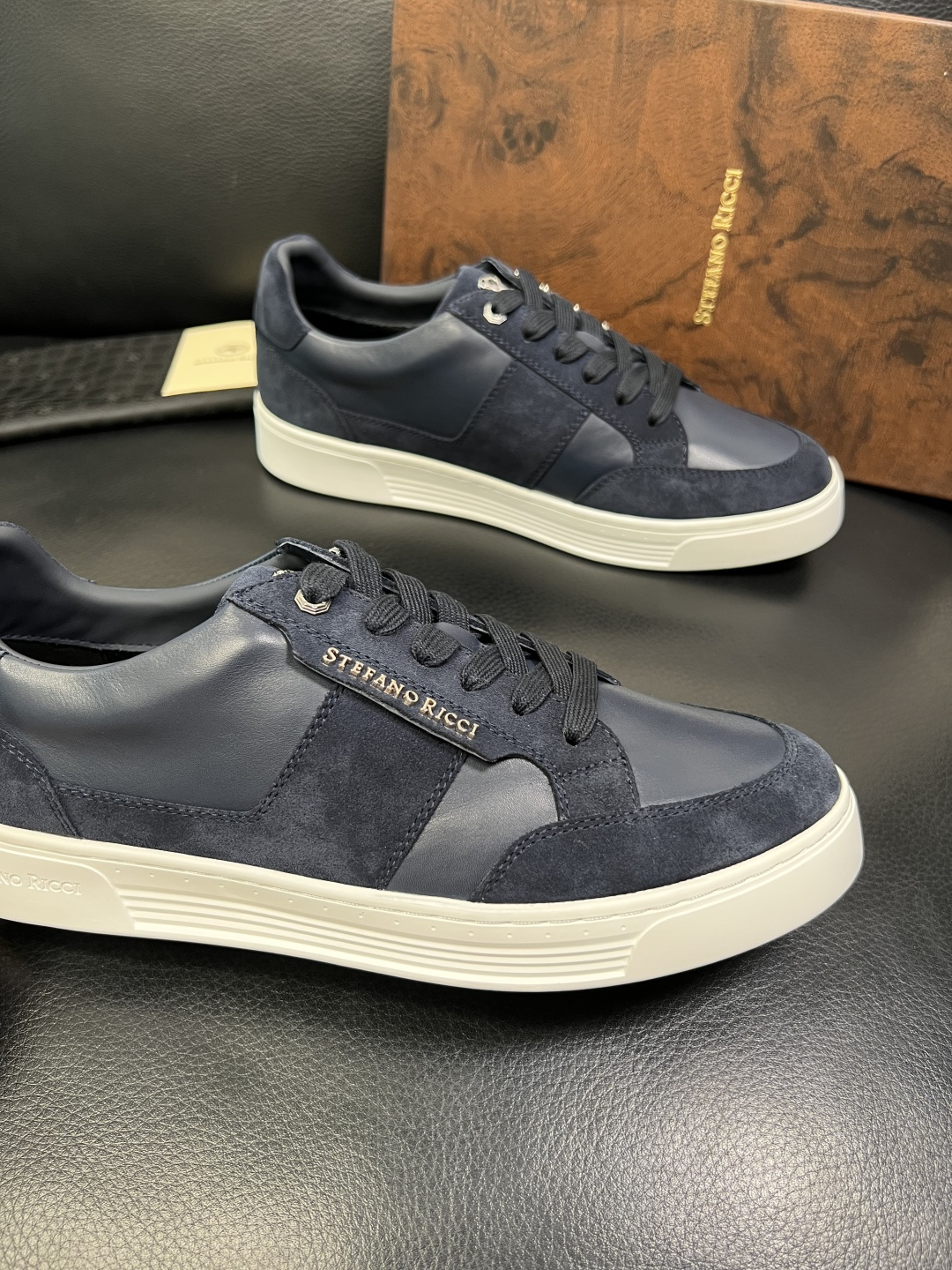 StefanoRicci 高品质 顶级工艺品 史蒂芬 劳尼治 专柜新品同步，鞋面意大利进口牛皮面料，进口