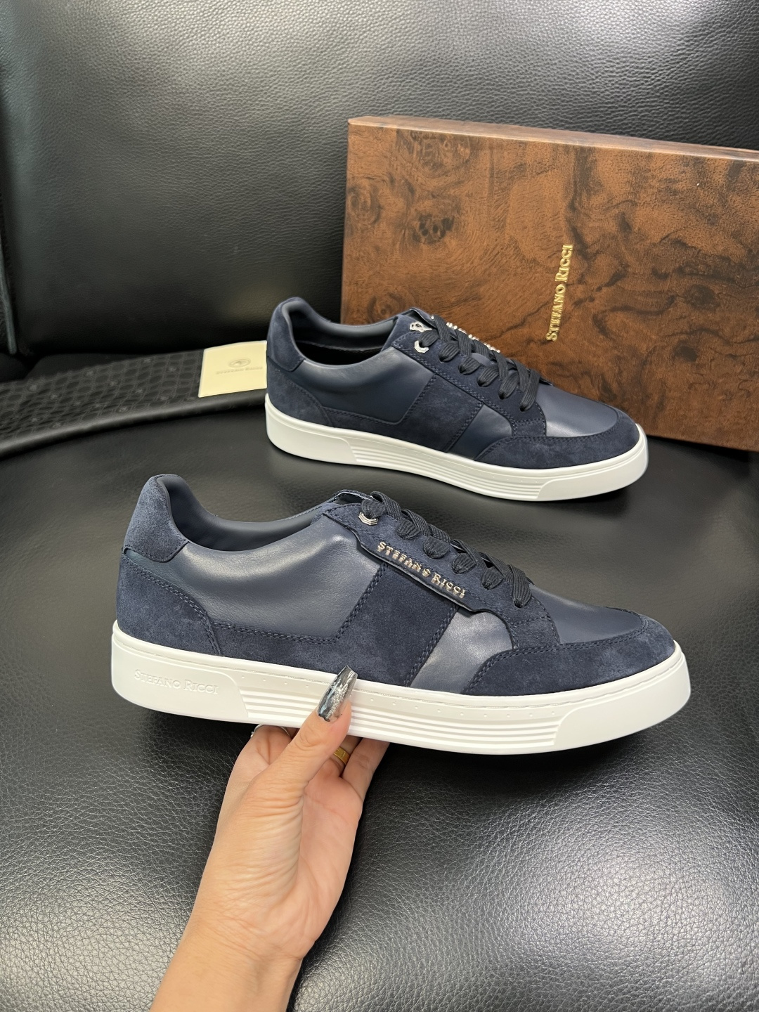 StefanoRicci 高品质 顶级工艺品 史蒂芬 劳尼治 专柜新品同步，鞋面意大利进口牛皮面料，进口